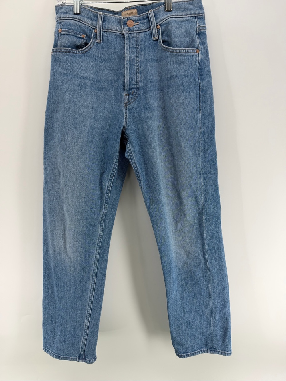 MOTHER The Tomcat Straight Leg Jeans in Medium Blue Wash 28